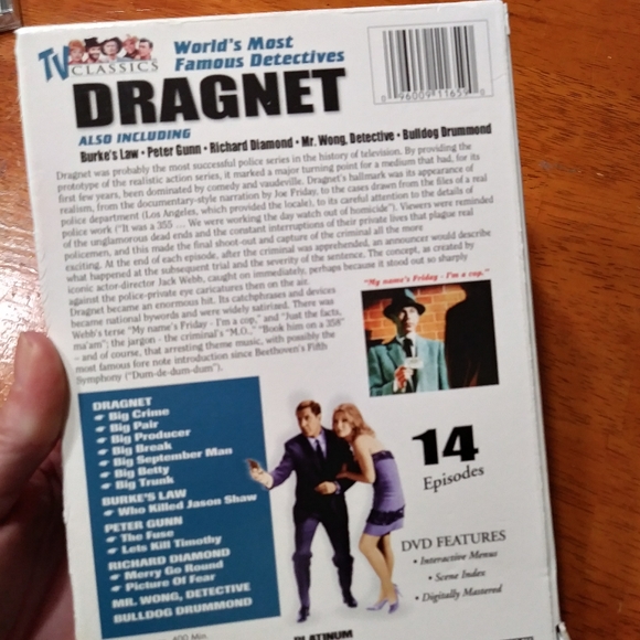 New Dragnet The World's Most Famous Detectives 14 Episodes 2 DVDs - Picture 4 of 5